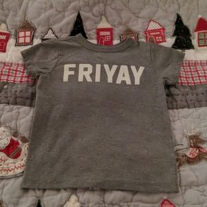 CrewCuts by J. Crew FRIYAY Tee shirt!!!